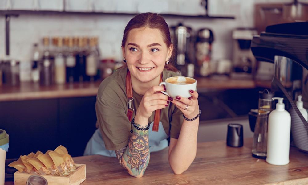 female barista