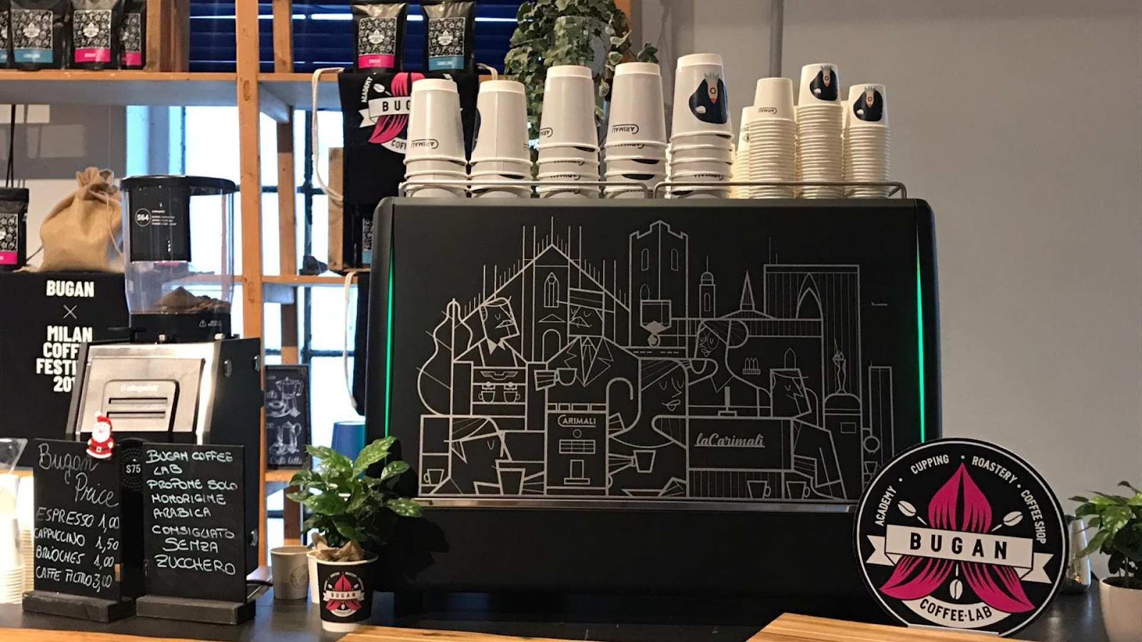 espresso machine position