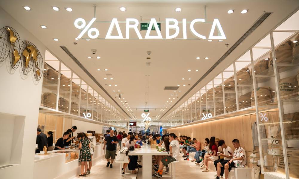 %Arabica's light and minimalist coffee shop design